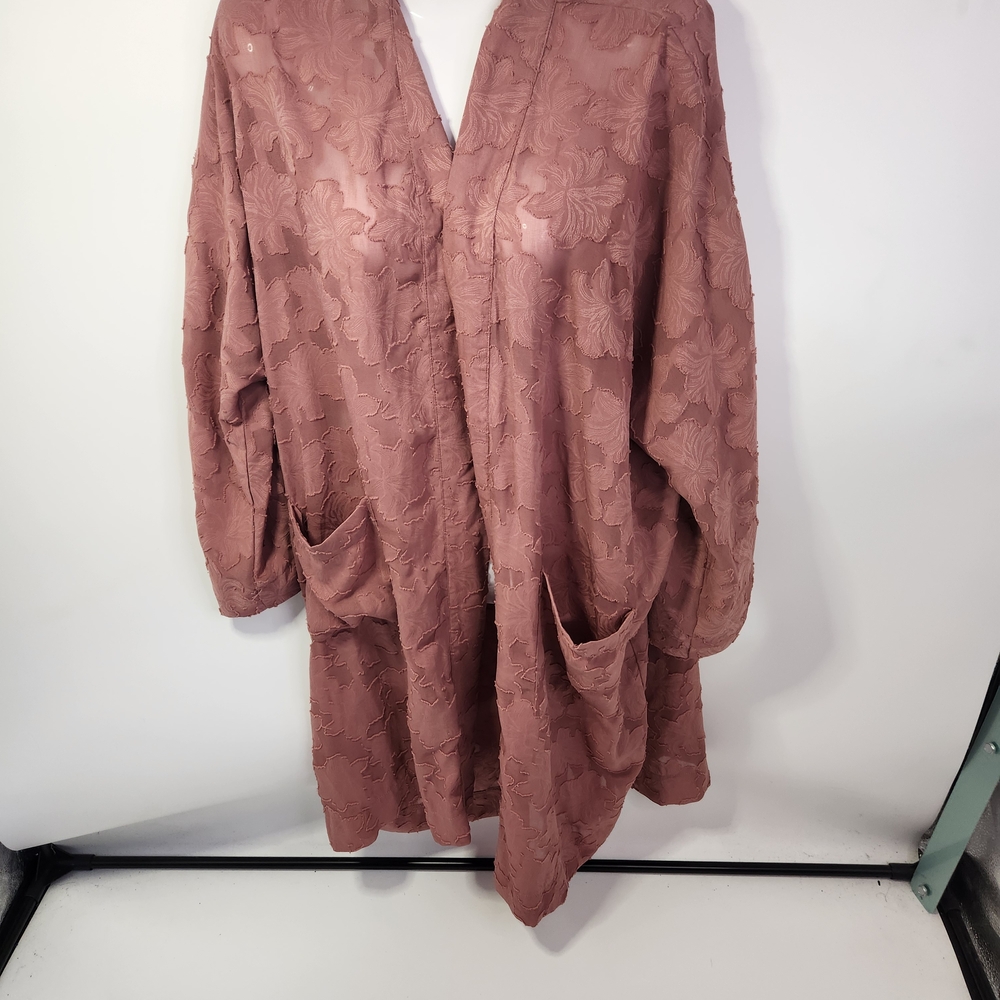 Easel Red and Pink Textured Duster Size‎ S.